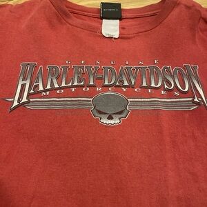 Harley-Davidson Red Motorcycle Graphic Tee large florida
